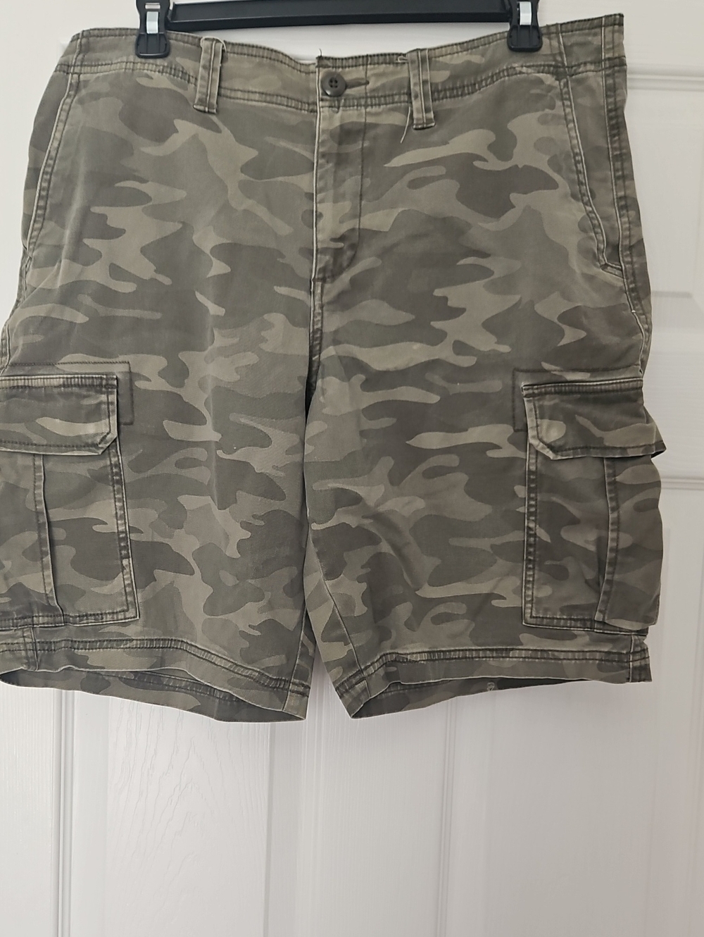 George Men's Camo Cargo Shorts - Green
